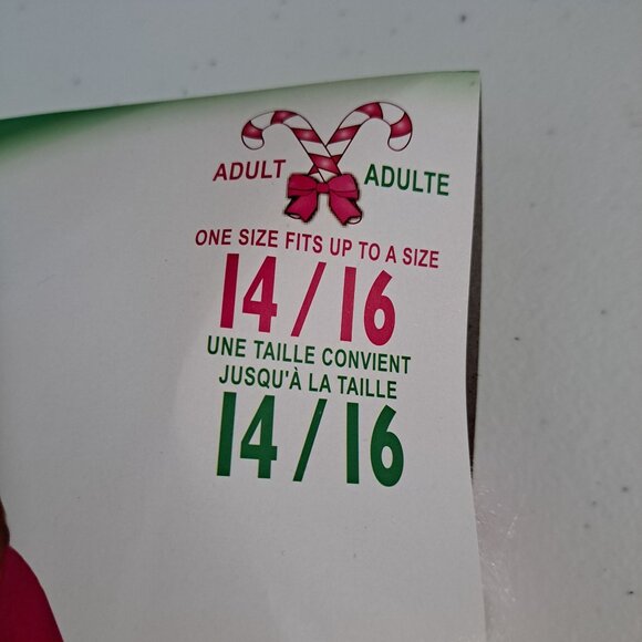 Costume MISS PINK SANTA Suit Adult 14/16 Christmas Party Forum Novelty Poly NEW - Picture 4 of 11